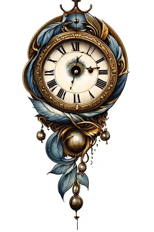 Grand Father Clock Within Eye