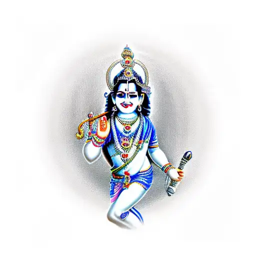 Sri Krishna With Sudarshan Chakra