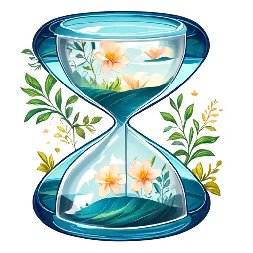 Hourglass Infinity Symbol With Nature