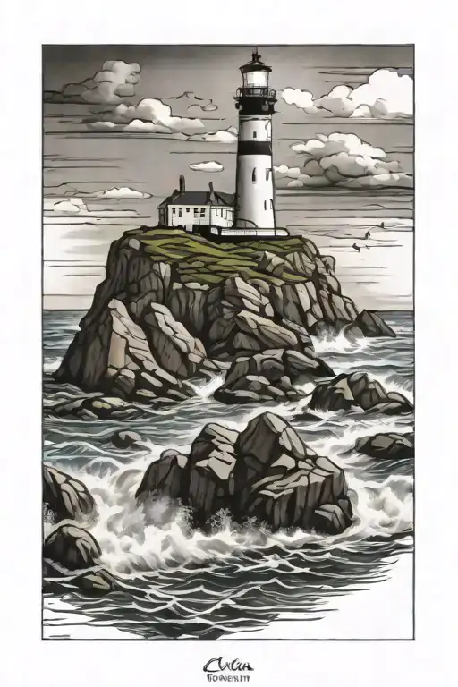 Lighthouse Rocks Sea