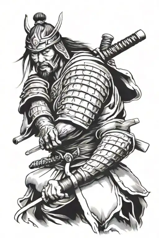Samurai Warrior With Sword