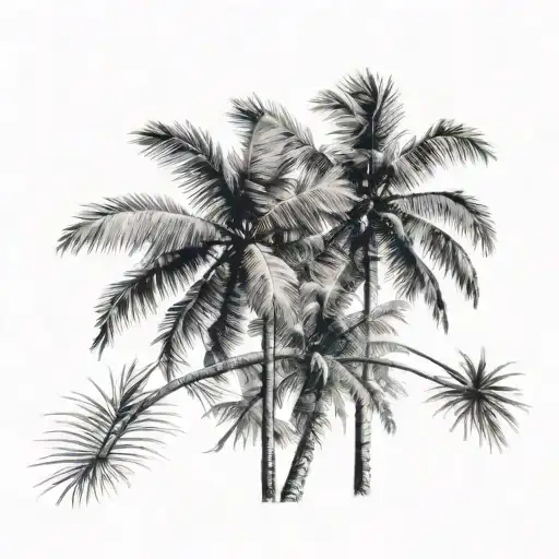 Palm Trees Background Looking