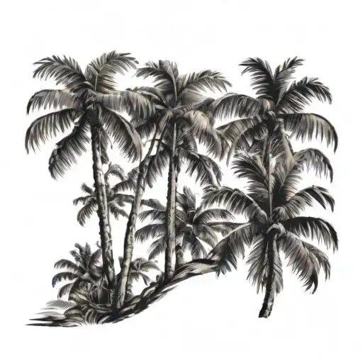 Palm Trees Background Looking