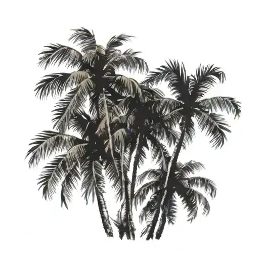 Palm Trees Background Looking