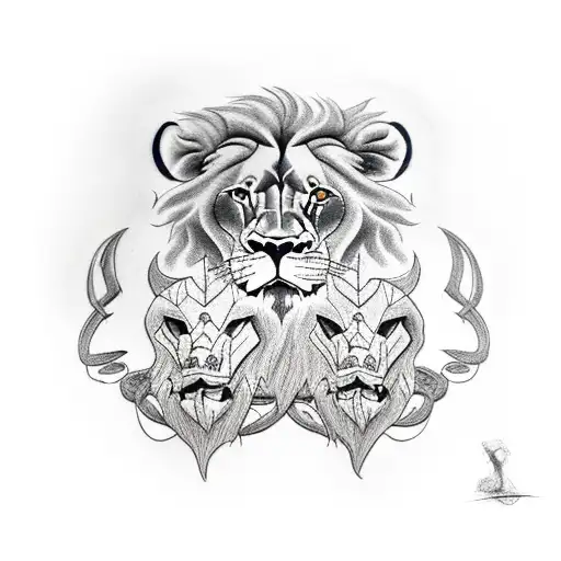 Lion And Ox Skulls