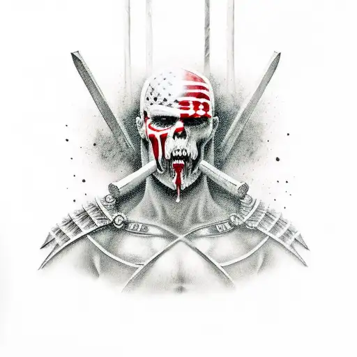 Warrior With Rough Grown Up Going For Better Days