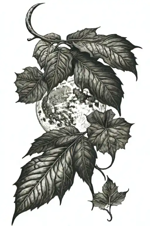 Moon And Leaf