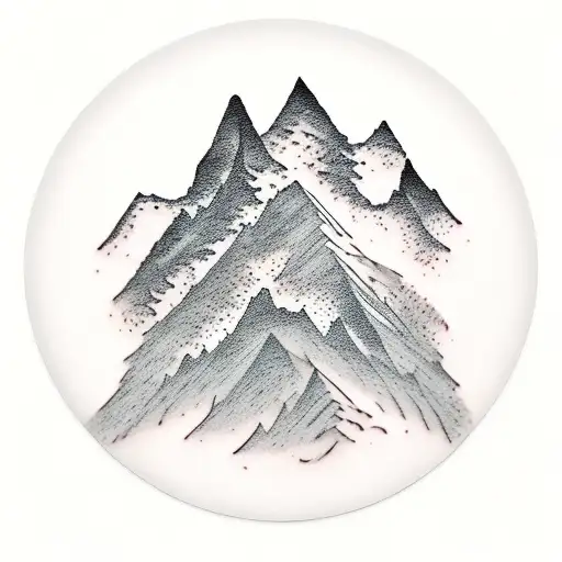 Abstract Mountain Range