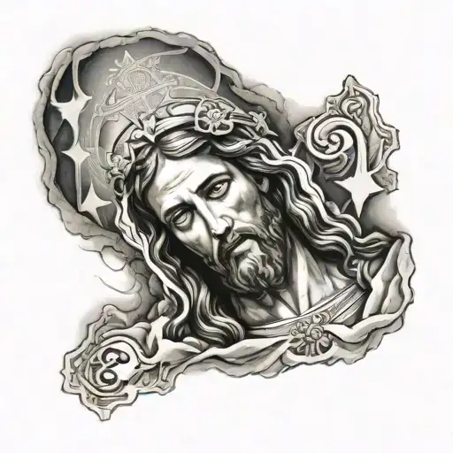 Fore Arm Sleeve Angles Jesus