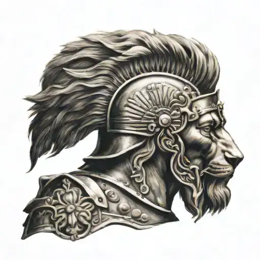 Alexander The Great With Lion Helmet