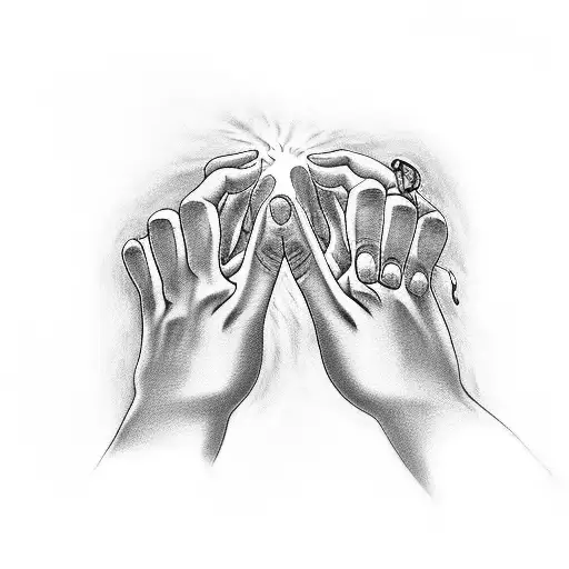 2 People Pinky Promising With A Fire Burning Inside Them