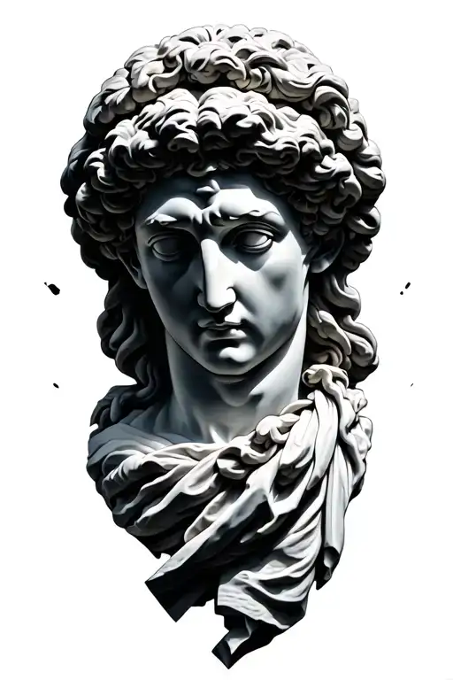 Greek Statue Broken Up