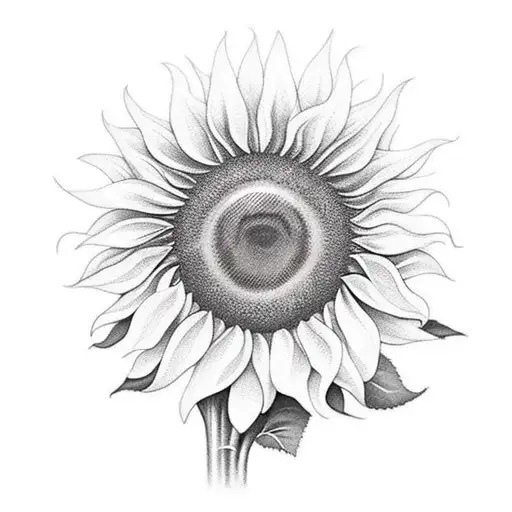 Sunflower With Sun Shining Down