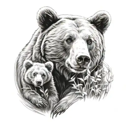 Bear And Cub