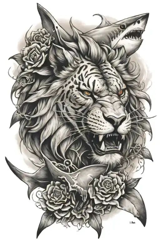 Shark Lion And Power