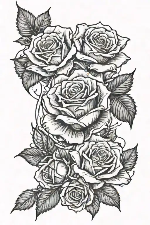 Family And Rose Intertwined