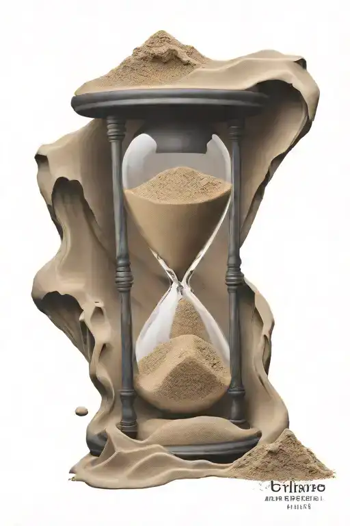 Sand Clock With Sand Falling Out