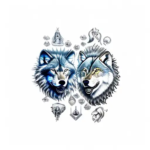 Wolf And Lion