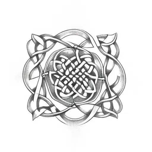 Celtic Knot Wrapped With Thorns