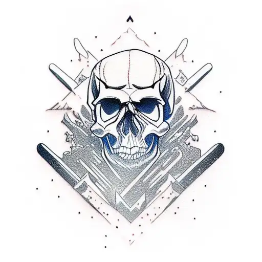 Mountain Gogle Snowboard Skull