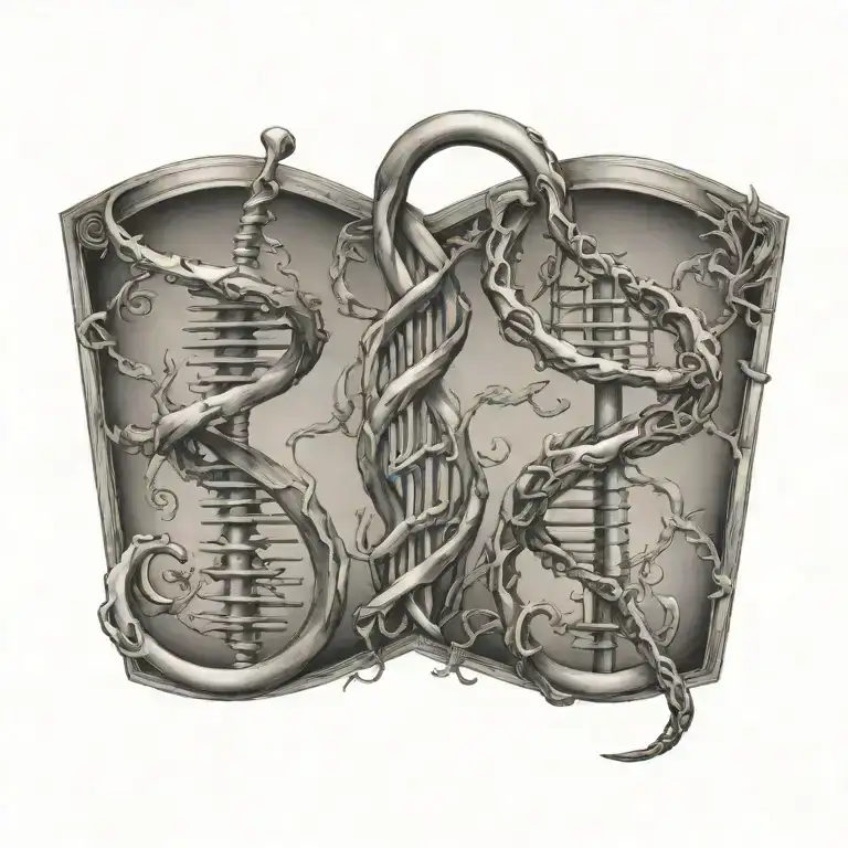 Caduceus Dna Double Helix