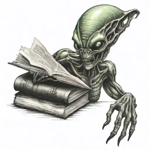Alien And Book