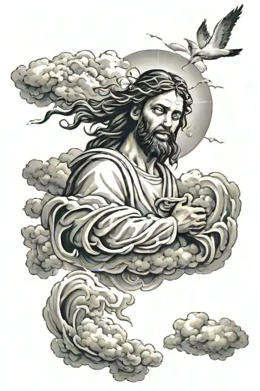 Jesus In The Storm Clouds