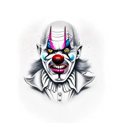 Evil Clown With C4 In Hand
