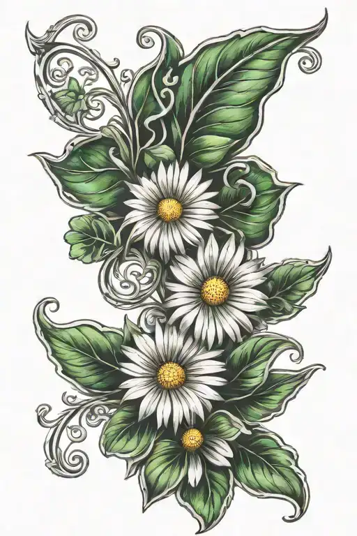 Daisy And Shamrocks Celtic Knots