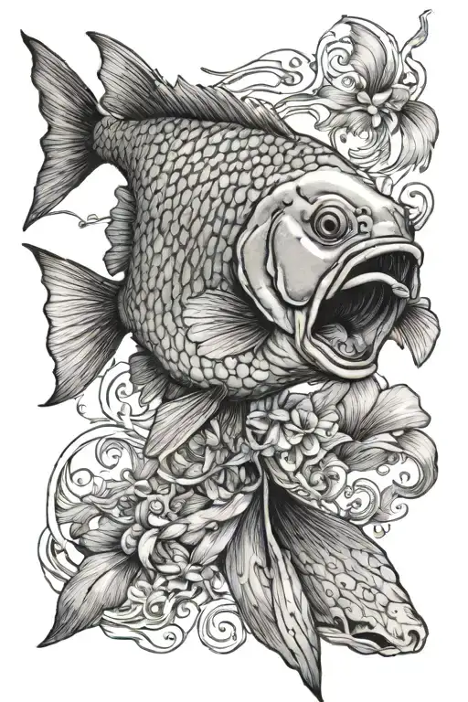 Fish On The Hand Reaching