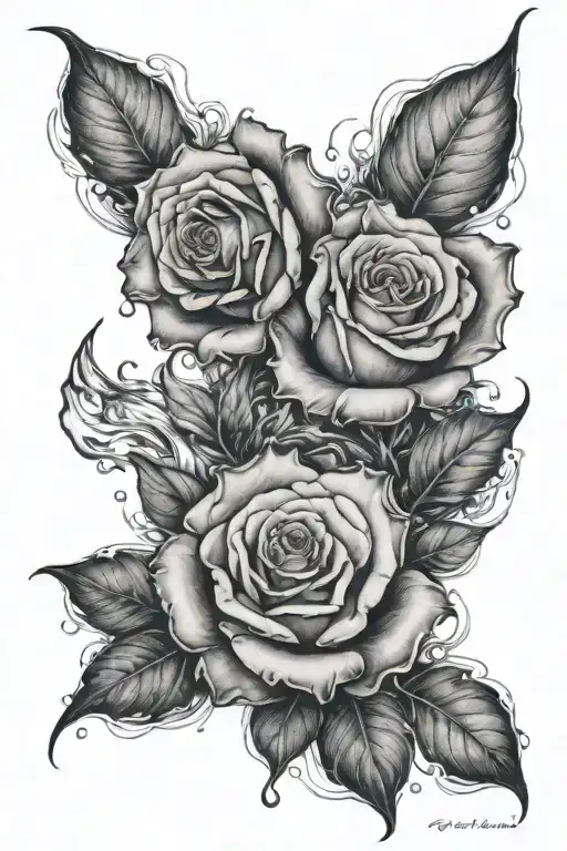 3 Roses In The Ocean