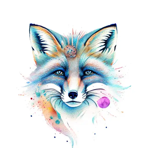 Fox Full Body Watercolor