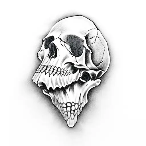 Gun Shooting Skull