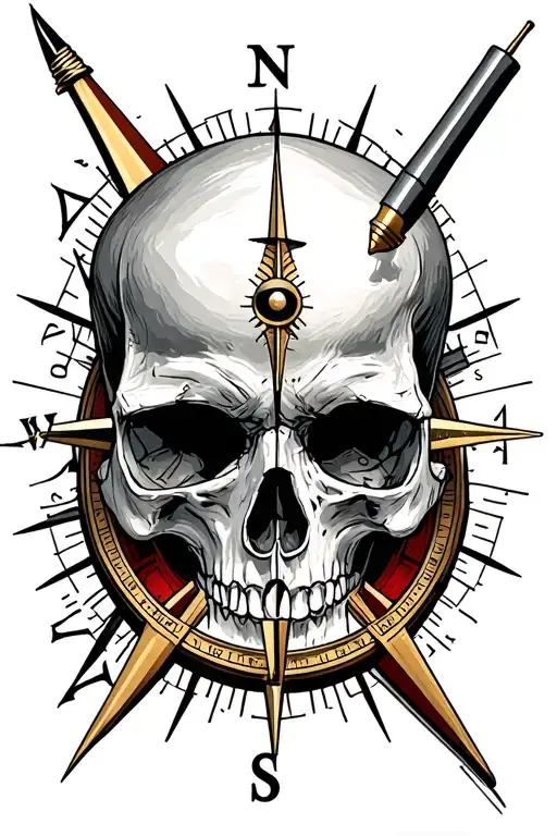 Compass And Skull