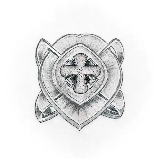 Dice With Heart And Cross