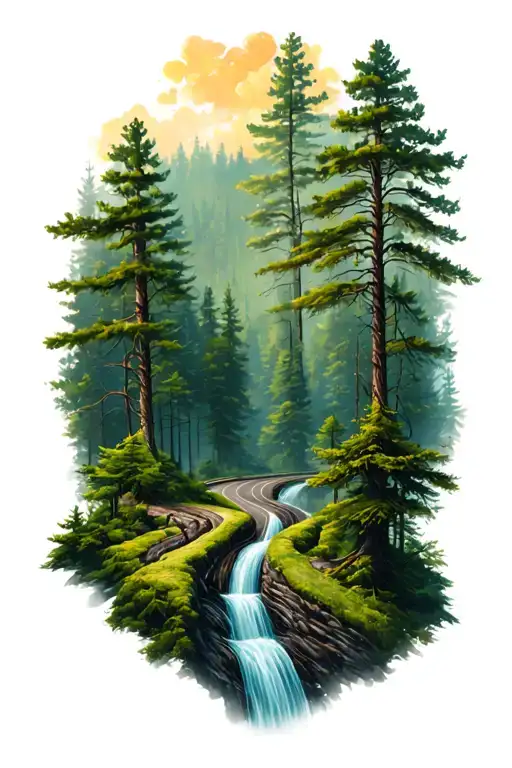 2 Lanes And They Flow Smoothly Into The Forest