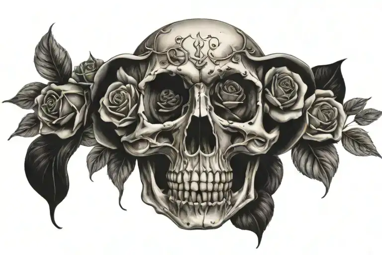 Skull And Roses