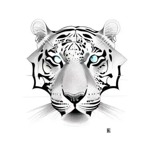 Panther And Tiger In Jungle