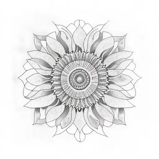 Sunflower Galaxy Geometric