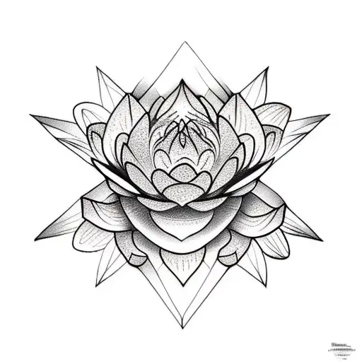 Floating Mountain And Lotus Flower