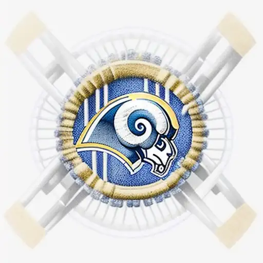 Los Angeles Rams Logo Combined With A Dna Double Helix With Wexford Fc Jersey