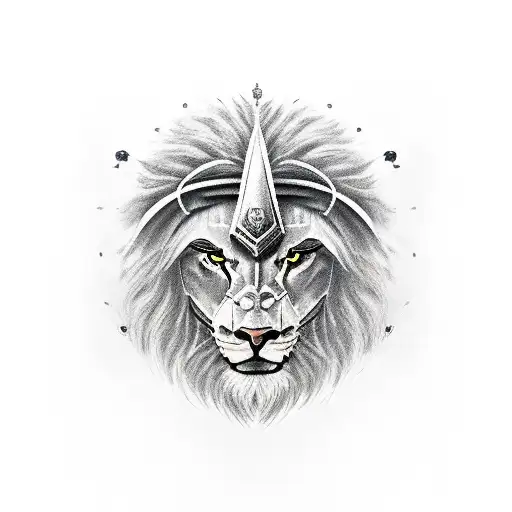 Valkyrie Face With A Lion Helmet