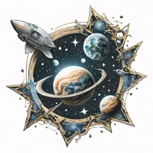 Space And Stars May And August Birth