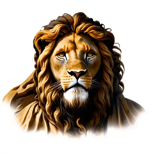 Lion With Jesus Crist