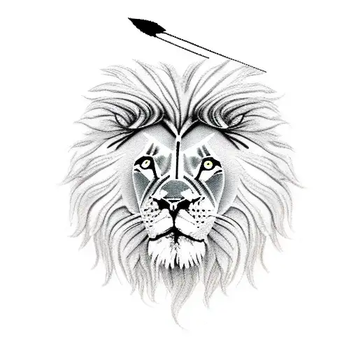 Half Lion With A Arrow Divider