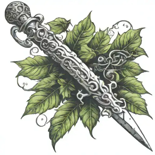 Dagger Wrapped In Ivy