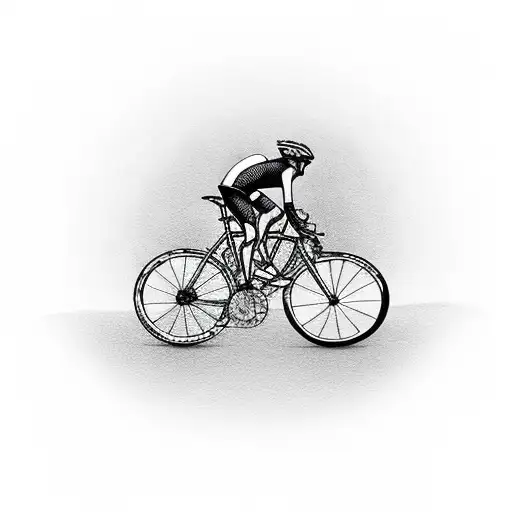 A Cyclist Capturing A Breathtaking Sunset With Their Camera