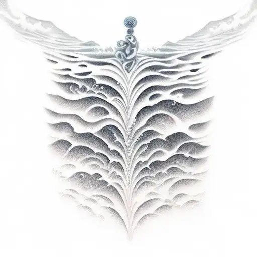 Ocean Wave Eye Greek God Full Sleeve