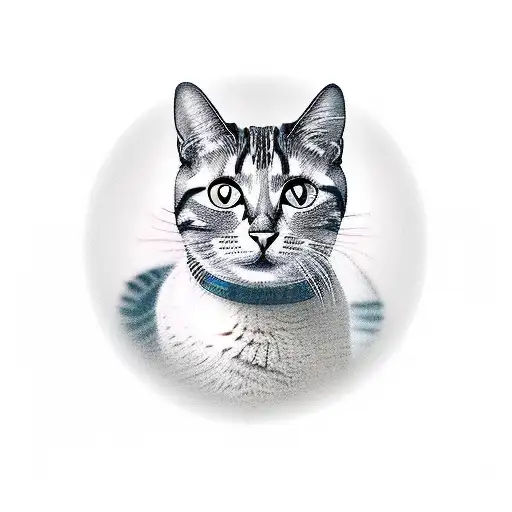 A Cat Sitting On A Giant Record Player