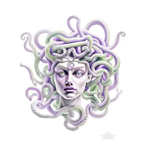 Medusa With Purple